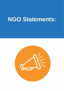 NGO statements