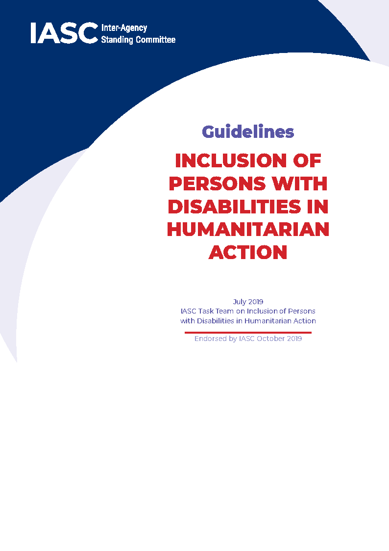 IASC Guidelines on the Inclusion of Persons with Disabilities in Humanitarian Action, 2019 thumbnail