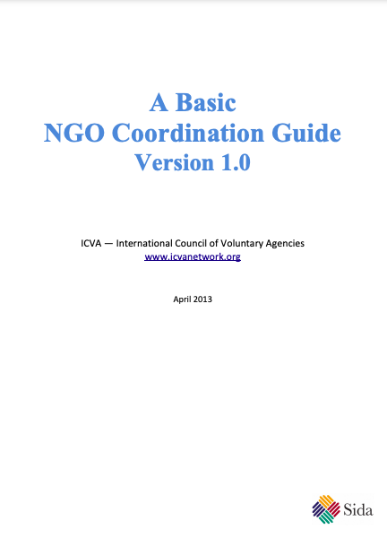 NGo Coordination Guide 2013 image