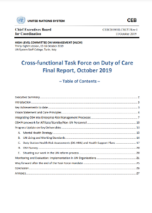 HLCM Duty of Care Task Force Final Report