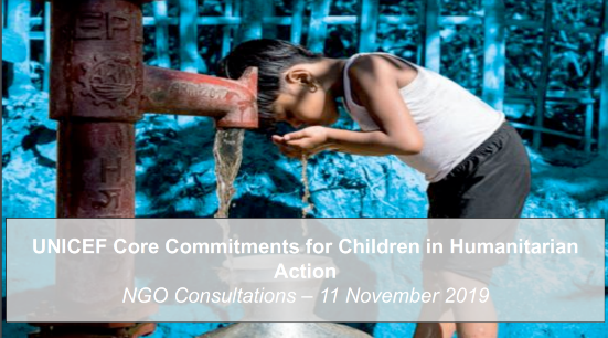 UNICEF Core Commitments for Children in Humanitarian Action