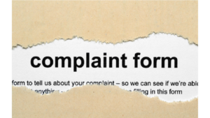 Complaint reporting form