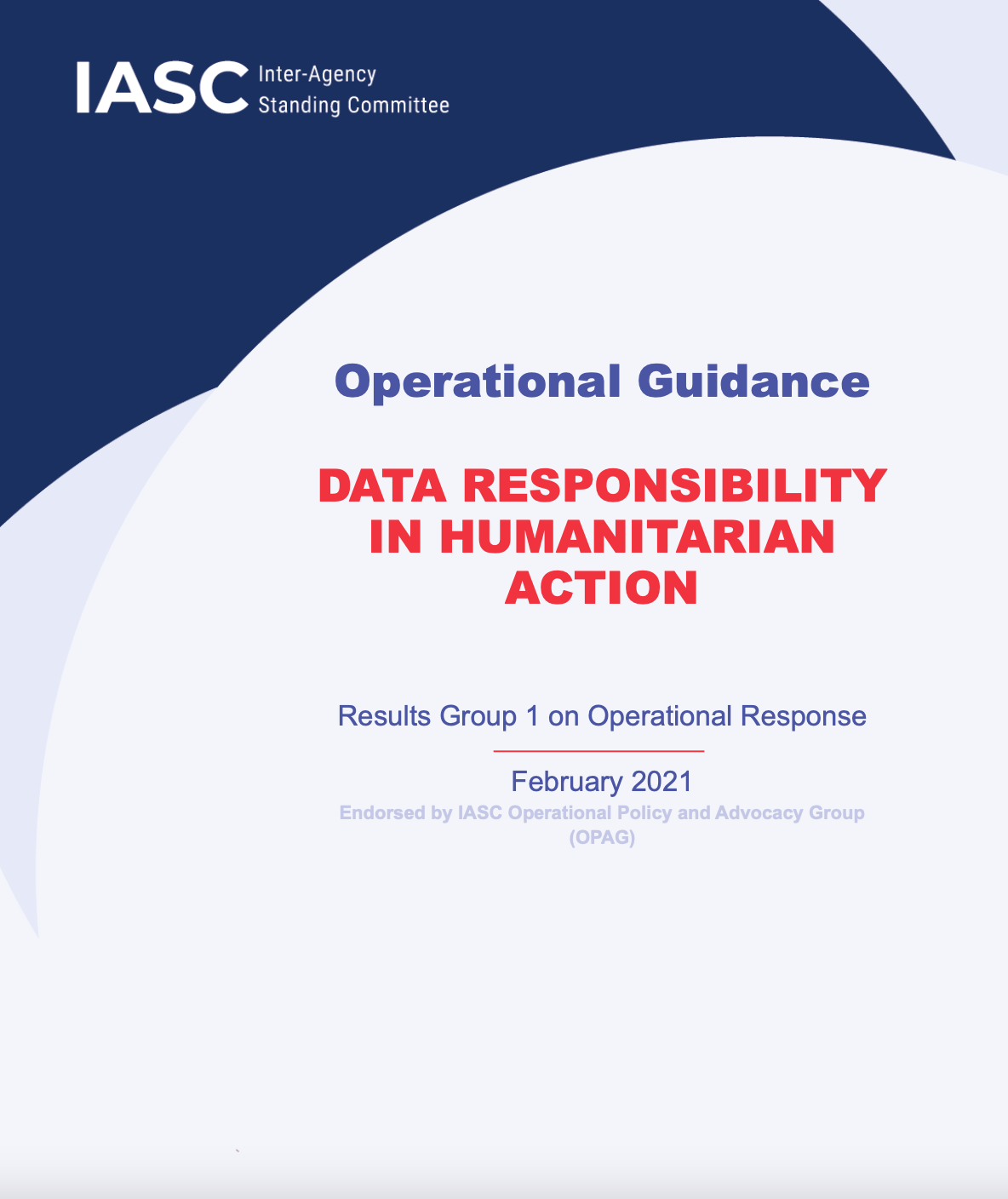IASC data guidance