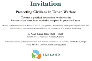 Invitation Protecting Civilians in Urban Warfare