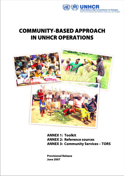 Annexes - UNHCR Community-Based Approach in UNHCR Operations Provisional Release