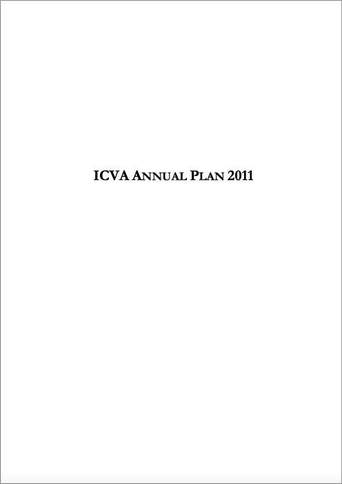 Annual Plan - ICVA 2011