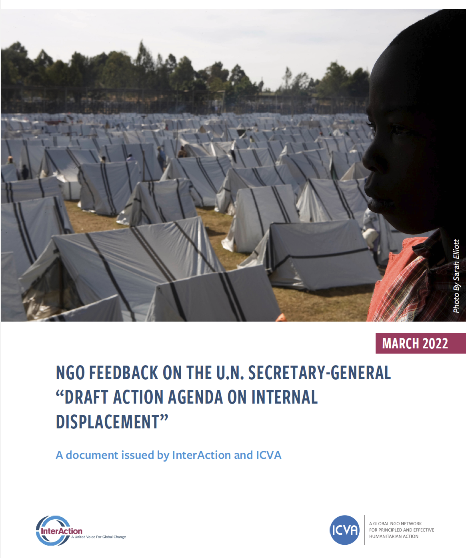 NGO feedback on the UN Secretary-General Draft Action Agenda on Internal Displacement