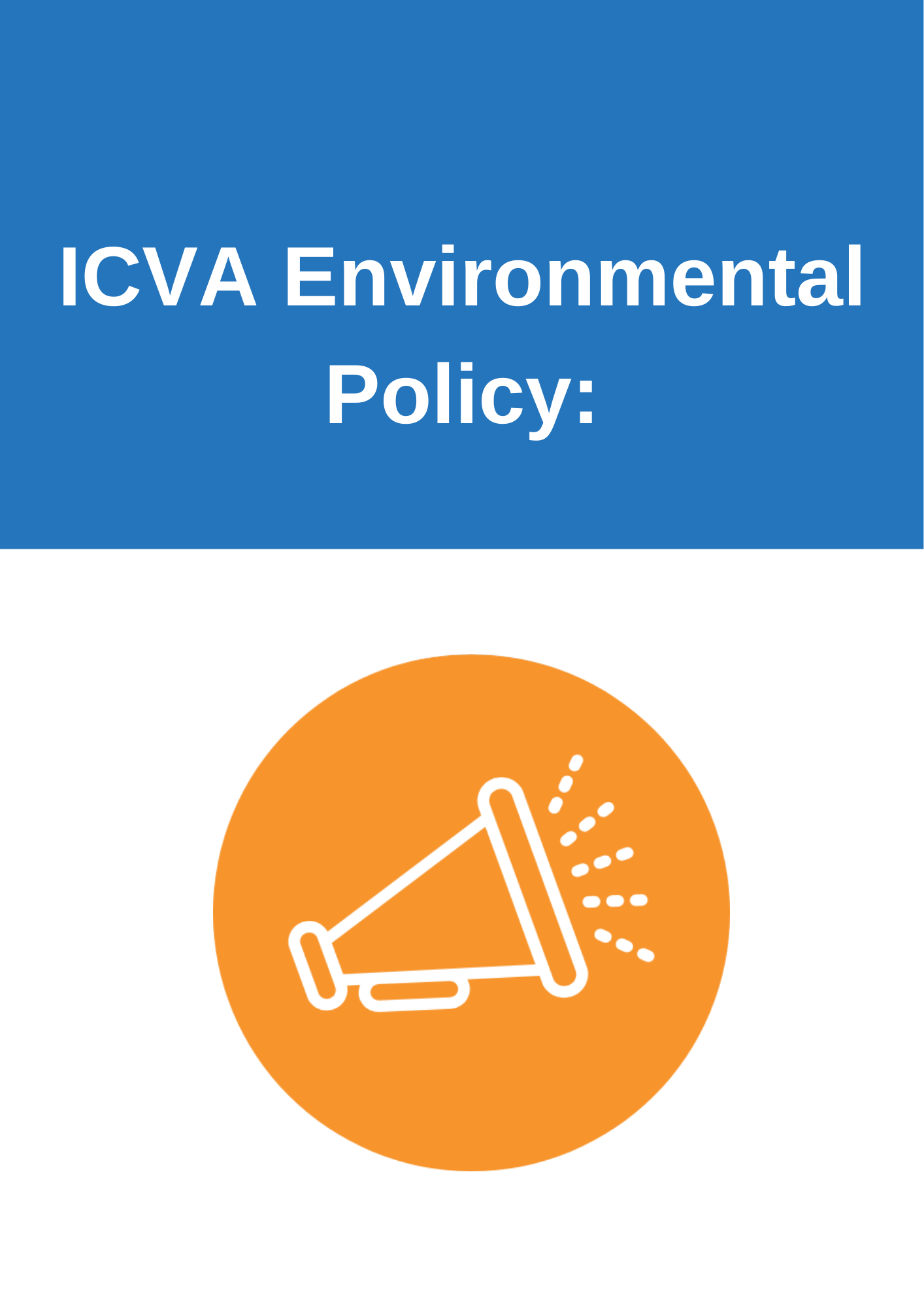 ICVA Environmental Policy