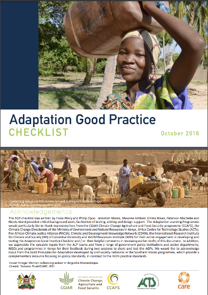 Adaptation Good Practice Checklist