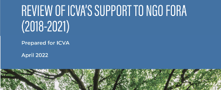 Review of ICVA Support to NGO Fora 2018-2021