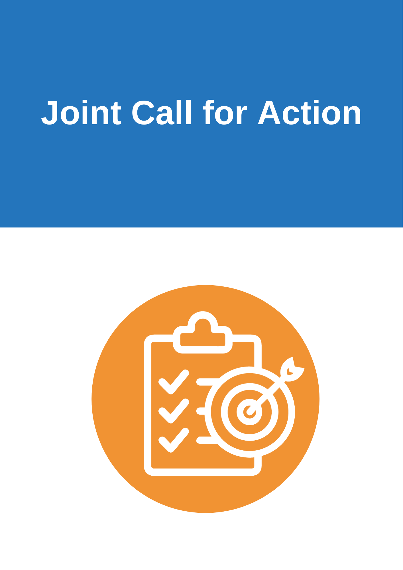 Joint call for action