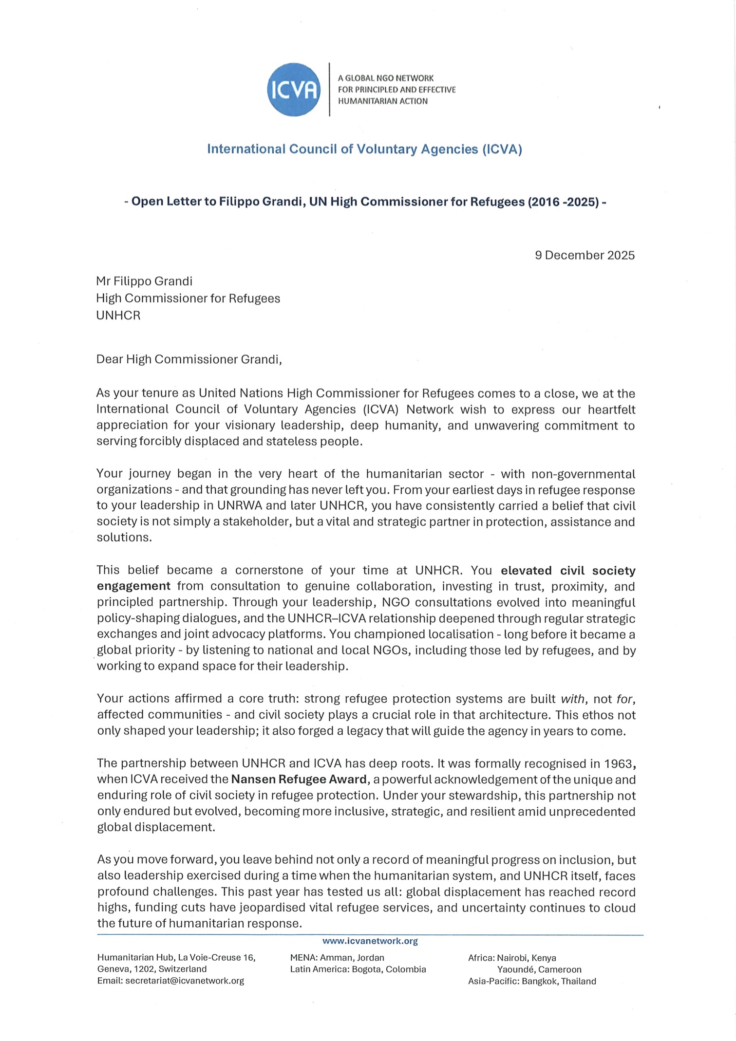 ICVA Letter for HC Grandi - Thumbnail